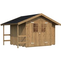 PALMAKO Gerätehaus »Marcus«, Holz, BxHxT: 384 x 240 x 289 cm (Außenmaße inkl. Dachüberstand) – braun PALMAKO Gerätehaus »Marcus«, Holz, BxHxT: 384 x 240 x 289 cm (Außenmaße inkl. Dachüberstand) – braun