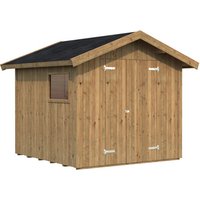 PALMAKO Gerätehaus »Nils«, Holz, BxHxT: 279 x 238 x 239 cm (Außenmaße inkl. Dachüberstand) – braun PALMAKO Gerätehaus »Nils«, Holz, BxHxT: 279 x 238 x 239 cm (Außenmaße inkl. Dachüberstand) – braun