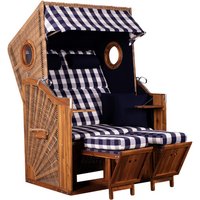 DEVRIES Strandkorb, BxHxT: 120 x 155 x 80 cm, Halblieger, beige – blau Rabatt: 15 % DEVRIES Strandkorb, BxHxT: 120 x 155 x 80 cm, Halblieger, beige – blau Rabatt: 15 %