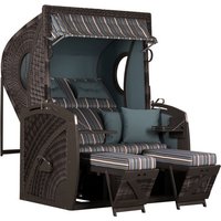 DEVRIES Strandkorb, BxHxT: 135 x 170 x 95 cm, Dreiviertelllieger, dunkelgrau DEVRIES Strandkorb, BxHxT: 135 x 170 x 95 cm, Dreiviertelllieger, dunkelgrau