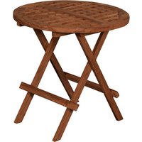 DEVRIES Beistelltisch »Woodie«, BxHxT: 50 x 50 x 50 cm, Tischplatte: Teakholz – braun DEVRIES Beistelltisch »Woodie«, BxHxT: 50 x 50 x 50 cm, Tischplatte: Teakholz – braun