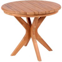 DEVRIES Beistelltisch »Woodie«, BxHxT: 60 x 50 x 60 cm, Tischplatte: Teakholz – braun DEVRIES Beistelltisch »Woodie«, BxHxT: 60 x 50 x 60 cm, Tischplatte: Teakholz – braun