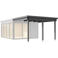 WEKA Anbau »Designhaus 412«, BxLxT: 114 x 325 x 325 cm,Holz – grau WEKA Anbau »Designhaus 412«, BxLxT: 114 x 325 x 325 cm,Holz – grau