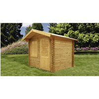 WOLFF FINNHAUS Gartenhaus »Jonna 2420«, Holz, BxHxT: 290 x 234 x 200 cm (Außenmaße inkl. Dachüberstand) – beige WOLFF FINNHAUS Gartenhaus »Jonna 2420«, Holz, BxHxT: 290 x 234 x 200 cm (Außenmaße inkl. Dachüberstand) – beige