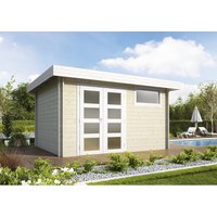 WOLFF FINNHAUS Gartenhaus »Lille«, Holz, BxHxT: 430 x 217 x 290 cm (Außenmaße inkl. Dachüberstand) – beige Rabatt: 6 % WOLFF FINNHAUS Gartenhaus »Lille«, Holz, BxHxT: 430 x 217 x 290 cm (Außenmaße inkl. Dachüberstand) – beige Rabatt: 6 %
