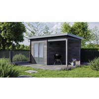 WOLFF FINNHAUS Gartenhaus »WPC-Trend B«, Holz, BxHxT: 480 x 222 x 187 cm (AuĂenmaĂe inkl. DachĂŒberstand) - beige |  Fichte  |  8,3 m² WOLFF FINNHAUS Gartenhaus »WPC-Trend B«, Holz, BxHxT: 480 x 222 x 187 cm (AuĂenmaĂe inkl. DachĂŒberstand) - beige |  Fichte  |  8,3 m²