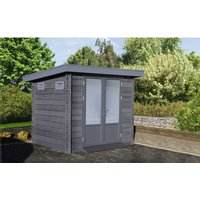 WOLFF FINNHAUS Gartenhaus »WPC-Trend B«, Holz, BxHxT: 280 x 222 x 187 cm (AuĂenmaĂe inkl. DachĂŒberstand) - beige |  Fichte  |  4,4 m² WOLFF FINNHAUS Gartenhaus »WPC-Trend B«, Holz, BxHxT: 280 x 222 x 187 cm (AuĂenmaĂe inkl. DachĂŒberstand) - beige |  Fichte  |  4,4 m²