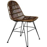 SIT Stuhl »RATTAN«, BxHxT: 50 x 84.5 x 60 cm, rattan/metall – beige SIT Stuhl »RATTAN«, BxHxT: 50 x 84.5 x 60 cm, rattan/metall – beige