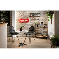 SIT Stuhl »RATTAN«, BxHxT: 50 x 84.5 x 60 cm, rattan/metall – schwarz SIT Stuhl »RATTAN«, BxHxT: 50 x 84.5 x 60 cm, rattan/metall – schwarz