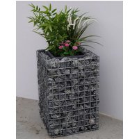 Gabiona Gabione, galvanisch verzinkter Stahl – silberfarben Gabiona Gabione, galvanisch verzinkter Stahl – silberfarben