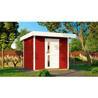 WEKA Gartenhaus »Designhaus 172«, Holz, BxHxT: 275 x 226 x 375 cm (Außenmaße inkl. Dachüberstand) - rot |  Fichte  |  7,07 m² WEKA Gartenhaus »Designhaus 172«, Holz, BxHxT: 275 x 226 x 375 cm (Außenmaße inkl. Dachüberstand) - rot |  Fichte  |  7,07 m²