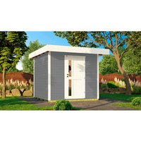 WEKA Gartenhaus »Designhaus 172«, Holz, BxHxT: 275 x 226 x 375 cm (Außenmaße inkl. Dachüberstand) - grau |  Fichte  |  7,07 m² WEKA Gartenhaus »Designhaus 172«, Holz, BxHxT: 275 x 226 x 375 cm (Außenmaße inkl. Dachüberstand) - grau |  Fichte  |  7,07 m²