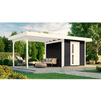 WEKA Gartenhaus »Designhaus 172  B«, Holz, BxHxT: 575 x 226 x 375 cm (Außenmaße inkl. Dachüberstand) - grau |  Fichte  |  16 m² WEKA Gartenhaus »Designhaus 172  B«, Holz, BxHxT: 575 x 226 x 375 cm (Außenmaße inkl. Dachüberstand) - grau |  Fichte  |  16 m²