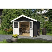 WEKA Gartenhaus »Gartenhaus 209«, Holz, BxHxT: 333 x 261 x 360 cm (Außenmaße inkl. Dachüberstand) – grau WEKA Gartenhaus »Gartenhaus 209«, Holz, BxHxT: 333 x 261 x 360 cm (Außenmaße inkl. Dachüberstand) – grau