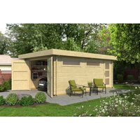 WEKA Garage, BxT: 422,7 x 600 cm, holz – braun WEKA Garage, BxT: 422,7 x 600 cm, holz – braun