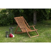 MERXX Liegestuhl »Aurora«, BxHxT: 64 x 102 x 113 cm, Eukalyptusholz – beige Rabatt: 17 % MERXX Liegestuhl »Aurora«, BxHxT: 64 x 102 x 113 cm, Eukalyptusholz – beige Rabatt: 17 %