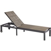 MERXX Gartenliege »Trivero«, Aluminium – grau | braun MERXX Gartenliege »Trivero«, Aluminium – grau | braun