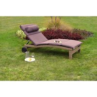 MERXX Gartenliege »Andalusia«, Aluminium, inkl. Auflage – braun MERXX Gartenliege »Andalusia«, Aluminium, inkl. Auflage – braun