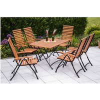 MERXX Gartenmöbelset »Schlossgarten«, 6 Sitzplätze, Eukalyptusholz – schwarz Rabatt: 20 % MERXX Gartenmöbelset »Schlossgarten«, 6 Sitzplätze, Eukalyptusholz – schwarz Rabatt: 20 %