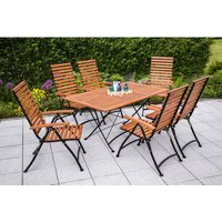 MERXX Gartenmöbelset »Schlossgarten«, 6 Sitzplätze, Eukalyptusholz – schwarz Rabatt: 17 % MERXX Gartenmöbelset »Schlossgarten«, 6 Sitzplätze, Eukalyptusholz – schwarz Rabatt: 17 %