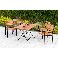 MERXX Gartenmöbelset »Schlossgarten«, 4 Sitzplätze, Eukalyptusholz – schwarz MERXX Gartenmöbelset »Schlossgarten«, 4 Sitzplätze, Eukalyptusholz – schwarz