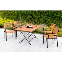 MERXX Gartenmöbelset »Schlossgarten«, 4 Sitzplätze, Eukalyptusholz – schwarz Rabatt: 17 % MERXX Gartenmöbelset »Schlossgarten«, 4 Sitzplätze, Eukalyptusholz – schwarz Rabatt: 17 %