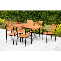 MERXX Gartenmöbelset »Schlossgarten«, 6 Sitzplätze, Eukalyptusholz – schwarz Rabatt: 17 % MERXX Gartenmöbelset »Schlossgarten«, 6 Sitzplätze, Eukalyptusholz – schwarz Rabatt: 17 %