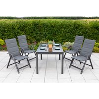 MERXX Gartenmöbelset »Taviano«, 4 Sitzplätze, Aluminium/Textil – grau Rabatt: 17 % MERXX Gartenmöbelset »Taviano«, 4 Sitzplätze, Aluminium/Textil – grau Rabatt: 17 %