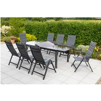 MERXX Gartenmöbelset »Taviano«, 8 Sitzplätze, Aluminium/Textil – grau Rabatt: 17 % MERXX Gartenmöbelset »Taviano«, 8 Sitzplätze, Aluminium/Textil – grau Rabatt: 17 %