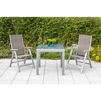 MERXX Gartenmöbelset »Carrara«, Textil, 3-teilig – silberfarben Rabatt: 17 % MERXX Gartenmöbelset »Carrara«, Textil, 3-teilig – silberfarben Rabatt: 17 %