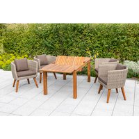 MERXX Gartenmöbelset »Imperia«, 4 Sitzplätze, Aluminium/Kunststoff/Akazienholz, inkl. Auflagen – beige Rabatt: 20 % MERXX Gartenmöbelset »Imperia«, 4 Sitzplätze, Aluminium/Kunststoff/Akazienholz, inkl. Auflagen – beige Rabatt: 20 %