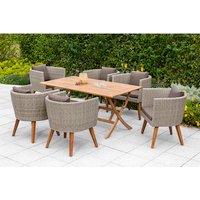 MERXX Gartenmöbelset »Imperia«, 6 Sitzplätze, Aluminium/Kunststoff/Akazienholz, inkl. Auflagen – beige Rabatt: 27 % MERXX Gartenmöbelset »Imperia«, 6 Sitzplätze, Aluminium/Kunststoff/Akazienholz, inkl. Auflagen – beige Rabatt: 27 %
