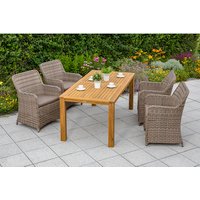 MERXX Gartenmöbelset »Riviera«, 4 Sitzplätze, Stahl/Kunststoff, inkl. Auflagen – grau Rabatt: 17 % MERXX Gartenmöbelset »Riviera«, 4 Sitzplätze, Stahl/Kunststoff, inkl. Auflagen – grau Rabatt: 17 %