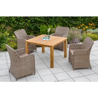 MERXX Gartenmöbelset »Riviera«, 4 Sitzplätze, Stahl/Kunststoff, inkl. Auflagen – grau Rabatt: 20 % MERXX Gartenmöbelset »Riviera«, 4 Sitzplätze, Stahl/Kunststoff, inkl. Auflagen – grau Rabatt: 20 %