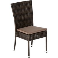 MERXX Stapelstuhl »Caletta«, BxHxT: 46.5 x 92 x 44 cm, Stahl/Kunststoffgeflecht – braun MERXX Stapelstuhl »Caletta«, BxHxT: 46.5 x 92 x 44 cm, Stahl/Kunststoffgeflecht – braun