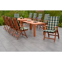 MERXX Gartenmöbelset »Comodoro«, 10 Sitzplätze, Eukalyptusholz, inkl. Auflagen – gruen MERXX Gartenmöbelset »Comodoro«, 10 Sitzplätze, Eukalyptusholz, inkl. Auflagen – gruen
