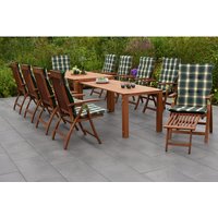 MERXX Gartenmöbelset »Comodoro«, 10 Sitzplätze, Eukalyptusholz, inkl. Auflagen – gruen Rabatt: 17 % MERXX Gartenmöbelset »Comodoro«, 10 Sitzplätze, Eukalyptusholz, inkl. Auflagen – gruen Rabatt: 17 %