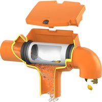 GARANTIA Regenwasserfilter »SUPRA«, intern Columbus mit gebogenem Abgang – orange GARANTIA Regenwasserfilter »SUPRA«, intern Columbus mit gebogenem Abgang – orange