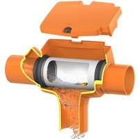 GARANTIA Regenwasserfilter »SUPRA«, intern Cristall mit geradem Abgang – orange GARANTIA Regenwasserfilter »SUPRA«, intern Cristall mit geradem Abgang – orange