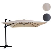 MVG Ampelschirm »MVG-A96«, 3x3m (Ø4,24m) schwenkbar, Alu/Stahl 23kg – braun MVG Ampelschirm »MVG-A96«, 3x3m (Ø4,24m) schwenkbar, Alu/Stahl 23kg – braun