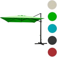 MVG Ampelschirm »MVG-A39«, 3x3m (Ø4,24m) schwenkbar drehbar, Alu 31kg – gruen MVG Ampelschirm »MVG-A39«, 3x3m (Ø4,24m) schwenkbar drehbar, Alu 31kg – gruen