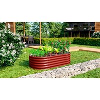 VITAVIA Hochbeet »Terra Basic«, BxHxL: 82,1 x 40,1 x 162,1 cm, Zincalume® – rot VITAVIA Hochbeet »Terra Basic«, BxHxL: 82,1 x 40,1 x 162,1 cm, Zincalume® – rot