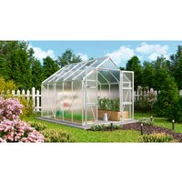 VITAVIA Gewächshaus »Domus 8300«, BxHxL: 257 x 246 x 325 cm – silberfarben VITAVIA Gewächshaus »Domus 8300«, BxHxL: 257 x 246 x 325 cm – silberfarben