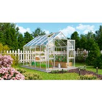 VITAVIA Gewächshaus »Domus 8300«, BxHxL: 257 x 246 x 325 cm – silberfarben VITAVIA Gewächshaus »Domus 8300«, BxHxL: 257 x 246 x 325 cm – silberfarben