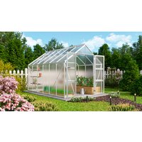 VITAVIA Gewächshaus »Domus 9900«, BxHxL: 257 x 246 x 387 cm – silberfarben VITAVIA Gewächshaus »Domus 9900«, BxHxL: 257 x 246 x 387 cm – silberfarben