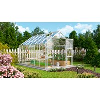 VITAVIA Gewächshaus »Domus 9900«, BxHxL: 257 x 252 x 387 cm – silberfarben VITAVIA Gewächshaus »Domus 9900«, BxHxL: 257 x 252 x 387 cm – silberfarben