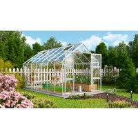 VITAVIA Gewächshaus »Domus 11500«, BxHxL: 257 x 252 x 449 cm – silberfarben VITAVIA Gewächshaus »Domus 11500«, BxHxL: 257 x 252 x 449 cm – silberfarben