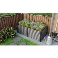 VITAVIA Hochbeet »Meta 630«, BxHxL: 96,2 x 63 x 187,7 cm, Zincalume® – grau | schwarz Rabatt: 13 % VITAVIA Hochbeet »Meta 630«, BxHxL: 96,2 x 63 x 187,7 cm, Zincalume® – grau | schwarz Rabatt: 13 %