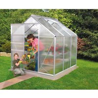 VITAVIA Gewächshaus »Venus Plus 3800«, BxHxL: 195 x 209,5 x 131 cm – silberfarben VITAVIA Gewächshaus »Venus Plus 3800«, BxHxL: 195 x 209,5 x 131 cm – silberfarben