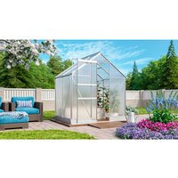 VITAVIA Gewächshaus »Apollo Plus 2500«, BxHxL: 195 x 209,5 x 131 cm – silberfarben VITAVIA Gewächshaus »Apollo Plus 2500«, BxHxL: 195 x 209,5 x 131 cm – silberfarben